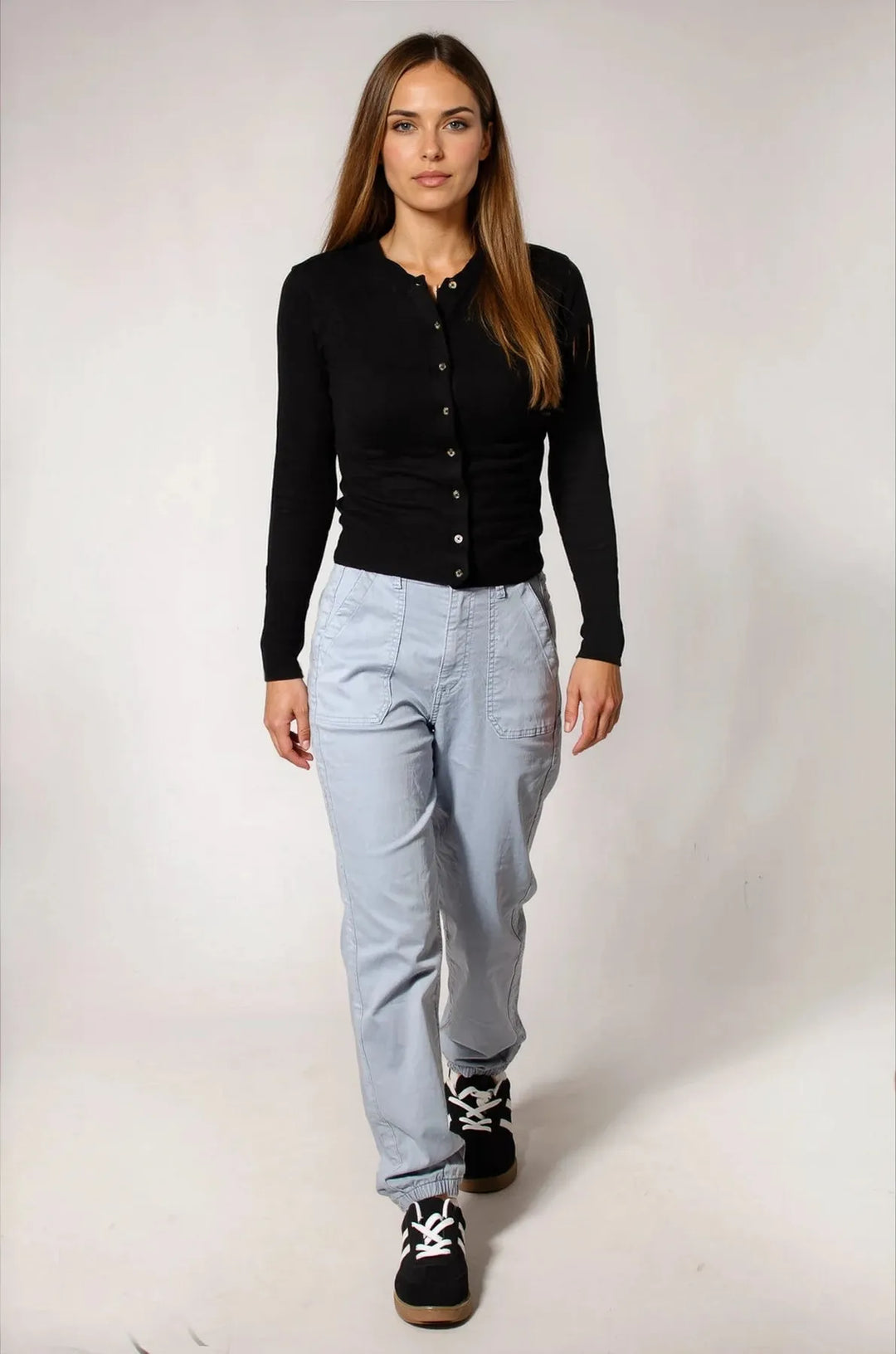 Ankle Cuff Casual Trousers