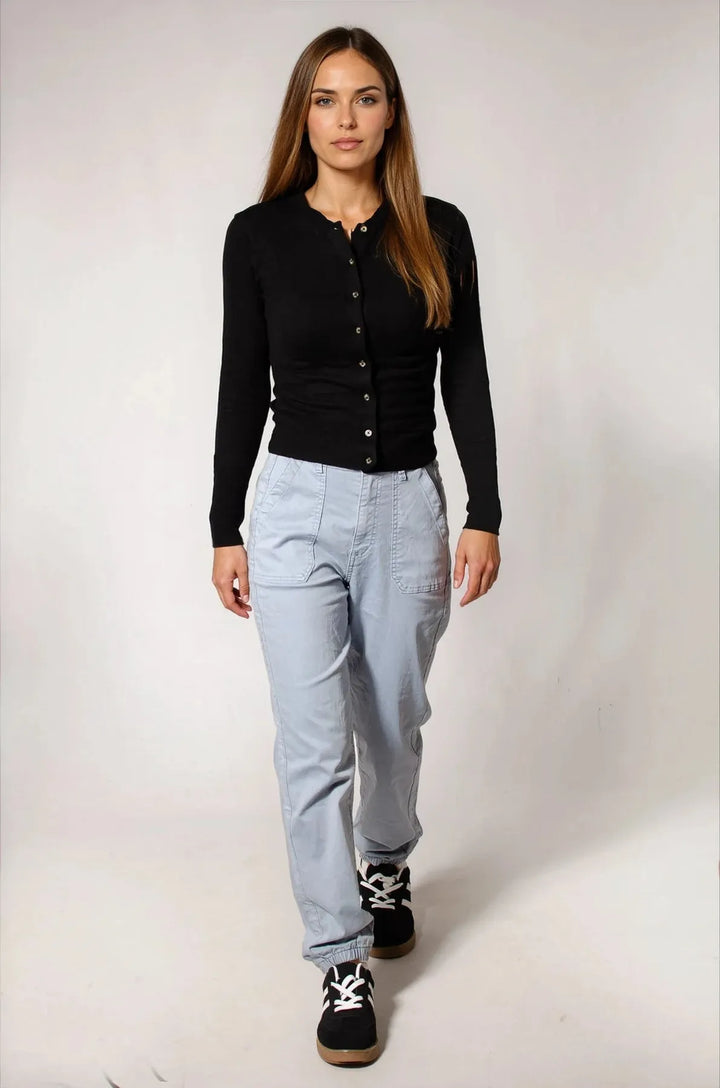 Ankle Cuff Casual Trousers