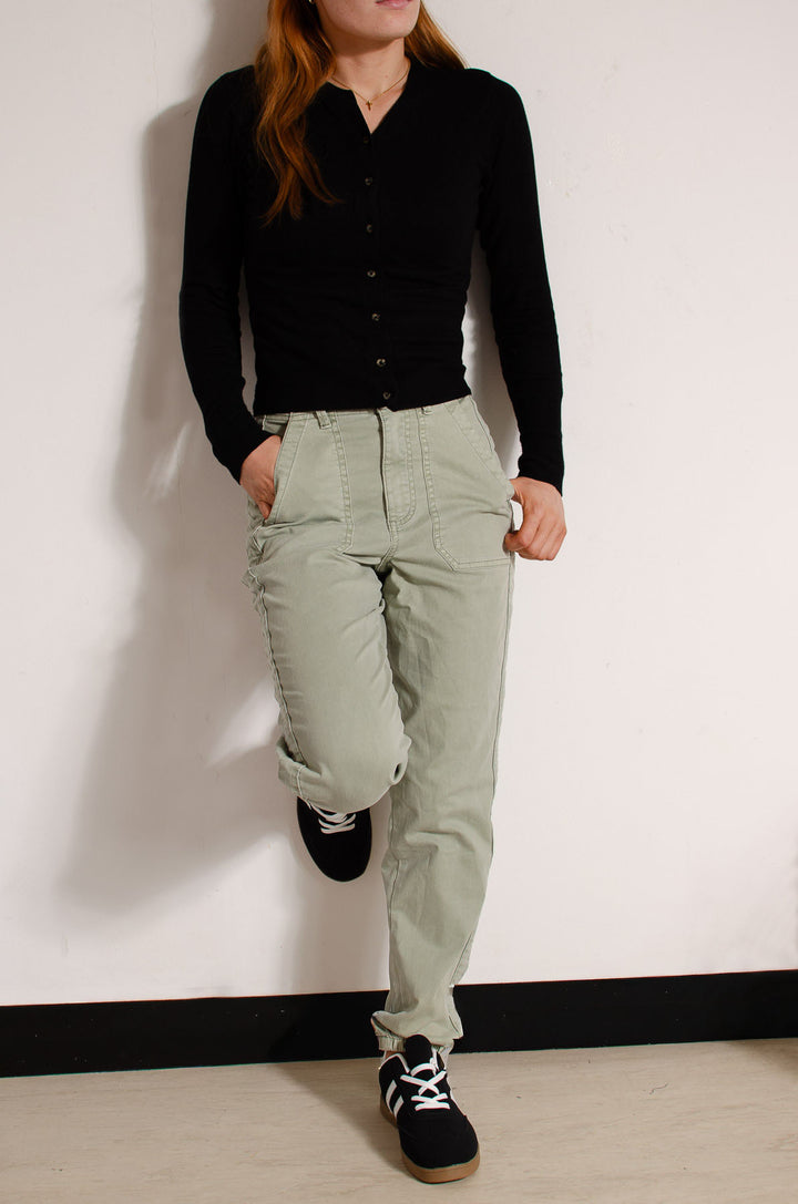 Ankle Cuff Casual Trousers