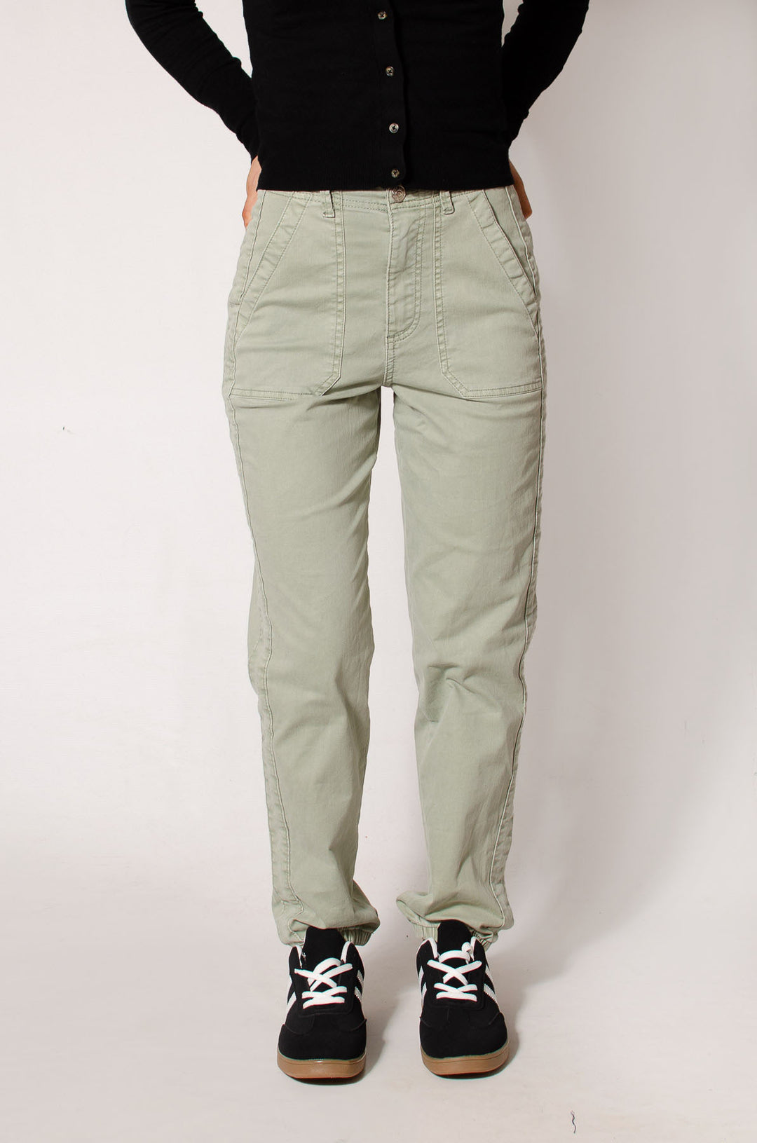 Ankle Cuff Casual Trousers