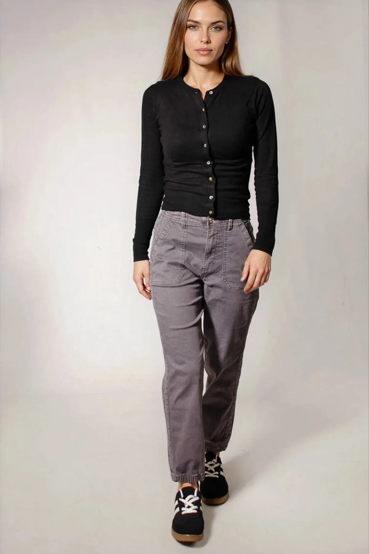 Ankle Cuff Casual Trousers