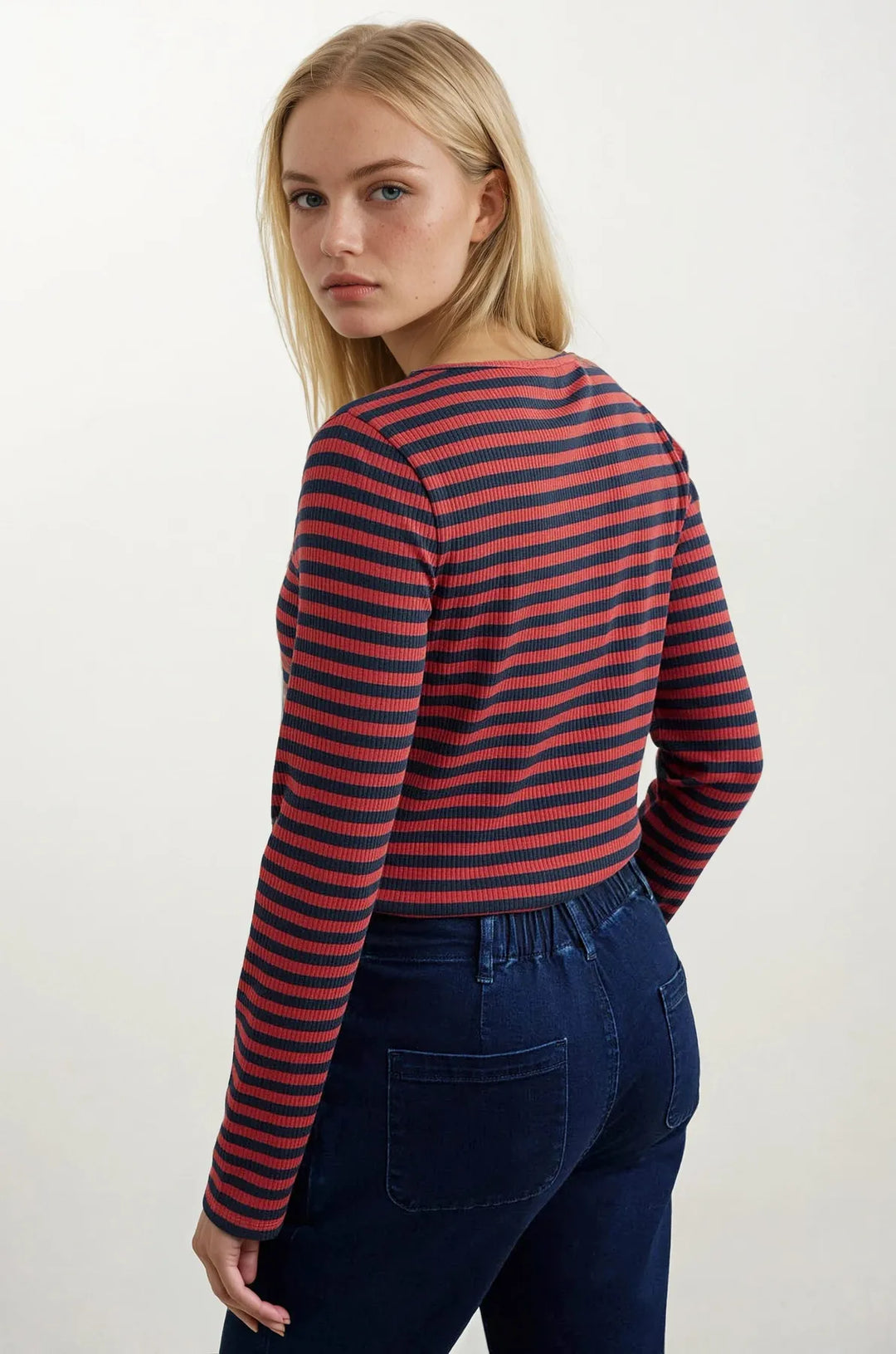 Striped Long Sleeved Top