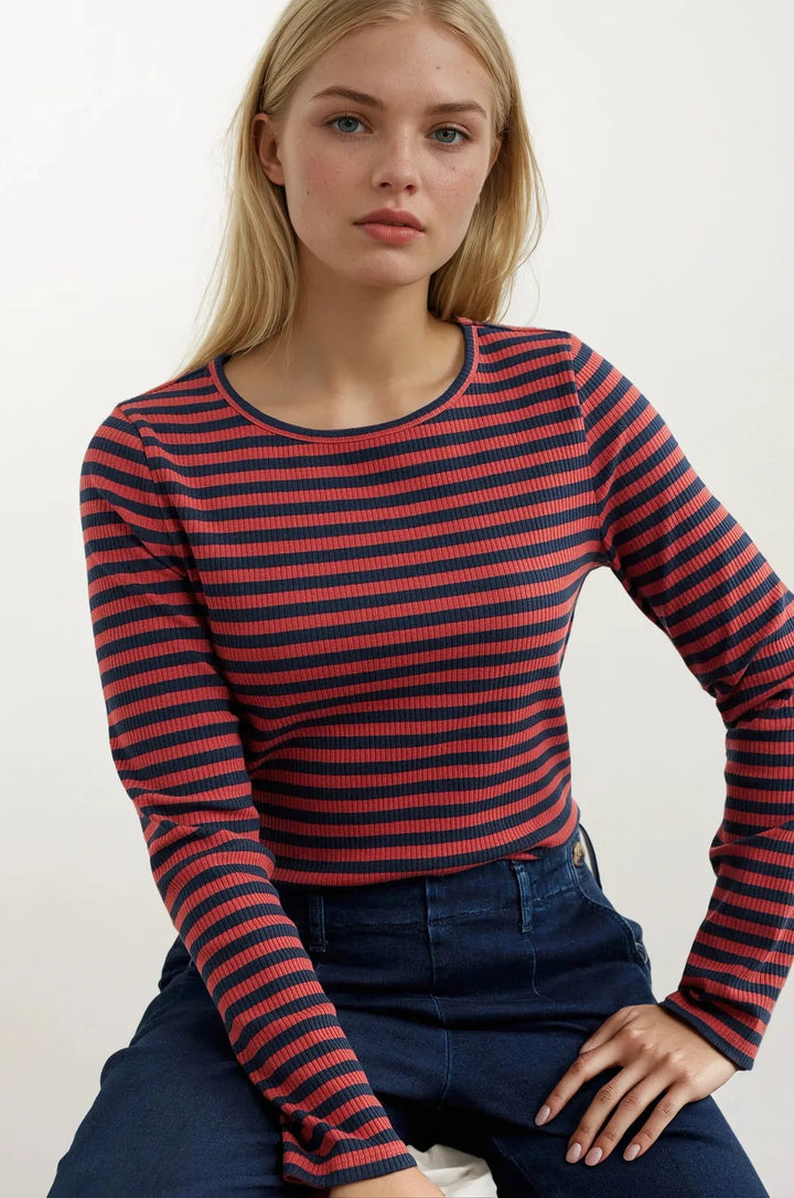 Striped Long Sleeved Top