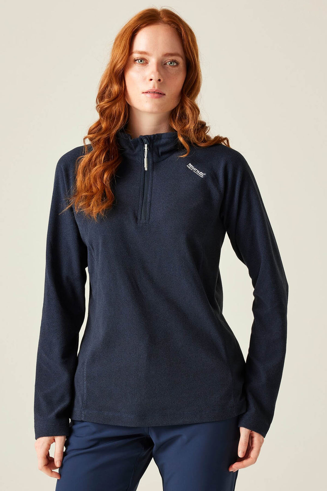 Half Zip Fleece Top