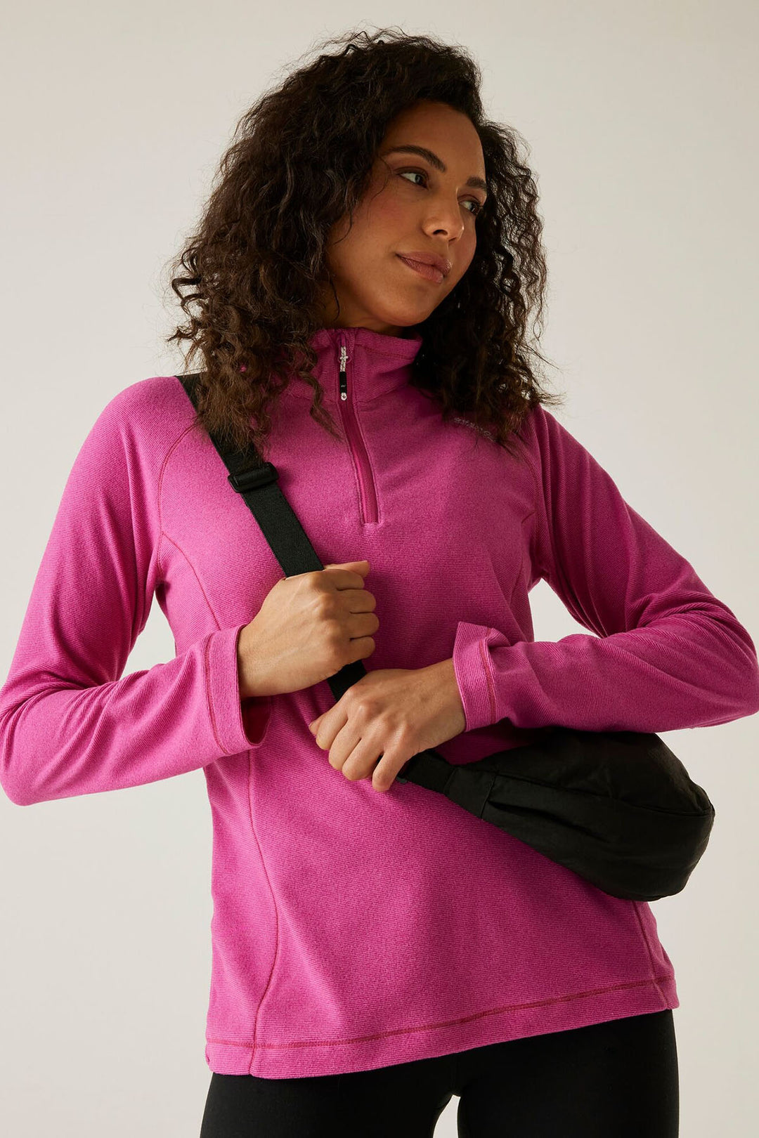 Half Zip Fleece Top