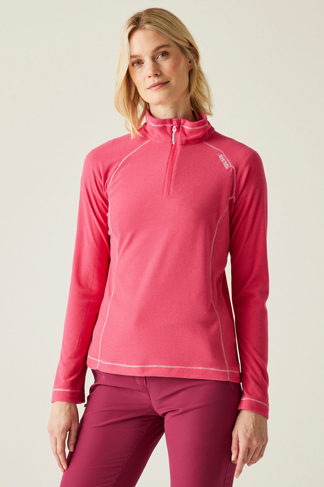 Half Zip Fleece Top