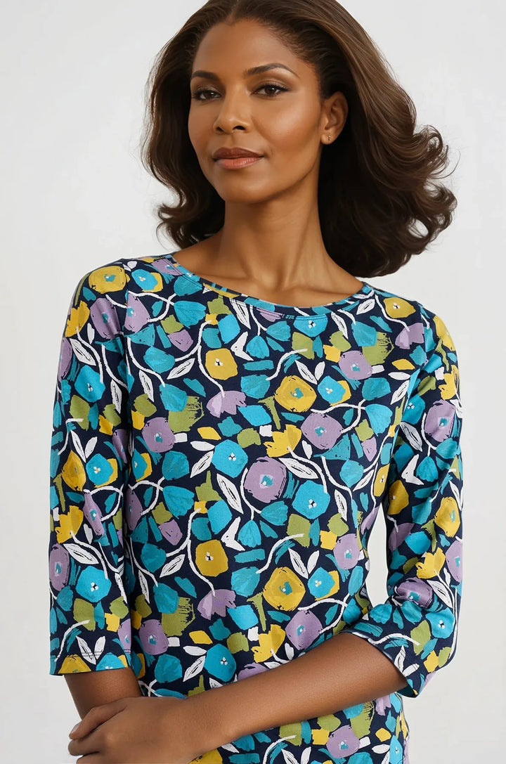 Cotton Jersey 'Easel' Top