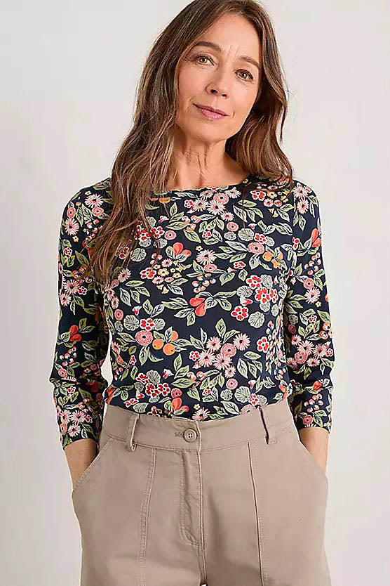 Cotton Jersey 'Easel' Top