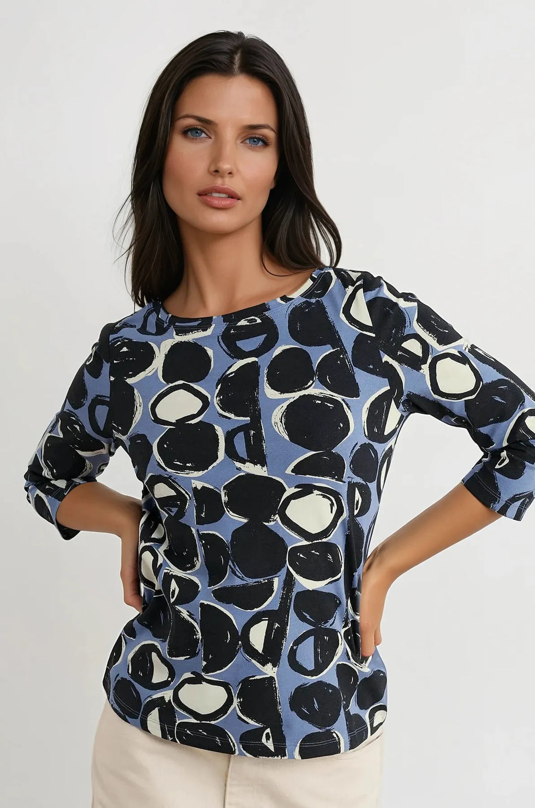 Cotton Jersey 'Easel' Top