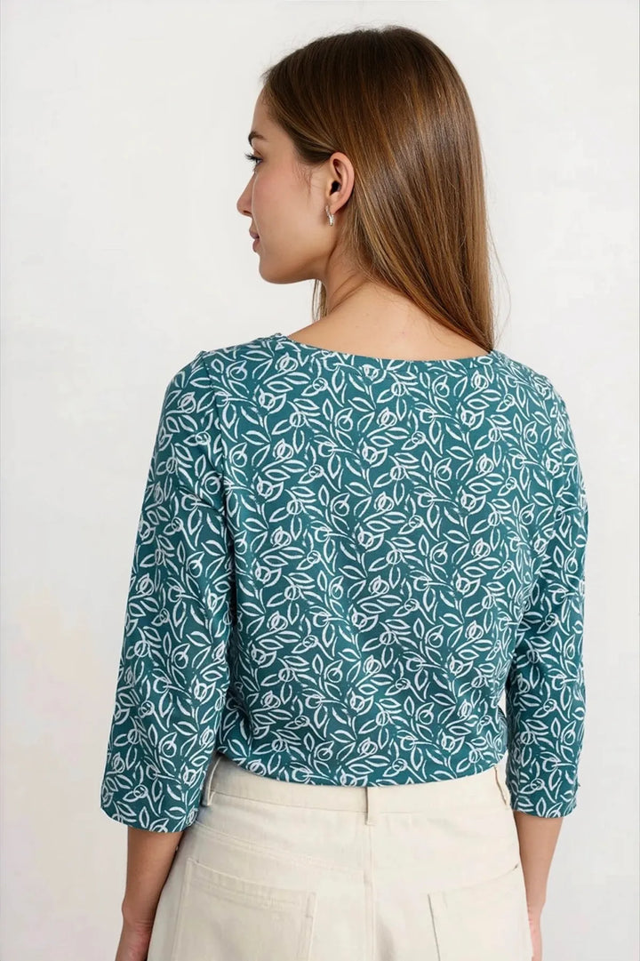 Cotton Jersey 'Easel' Top