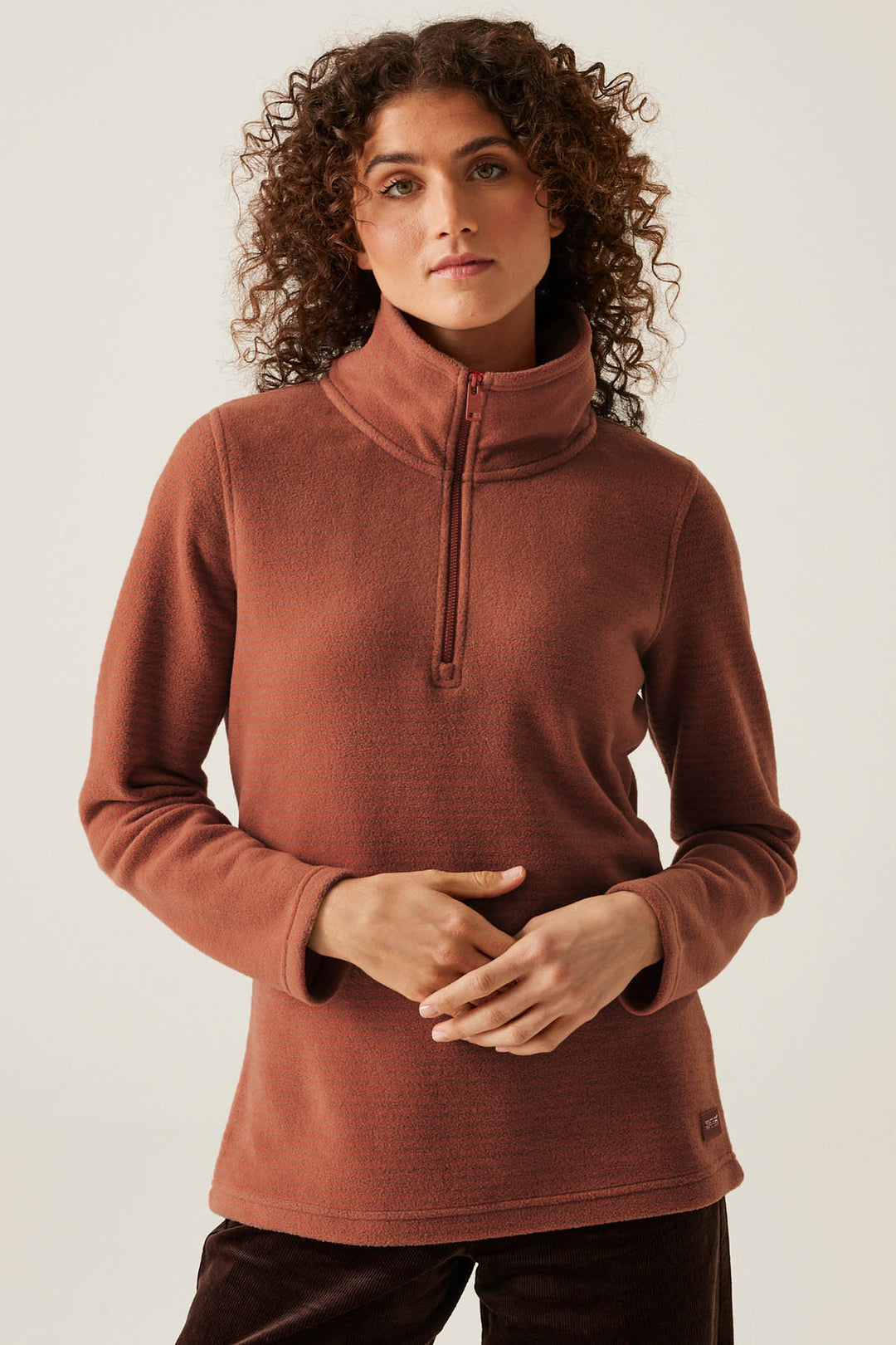 Striped Half Zip Fleece