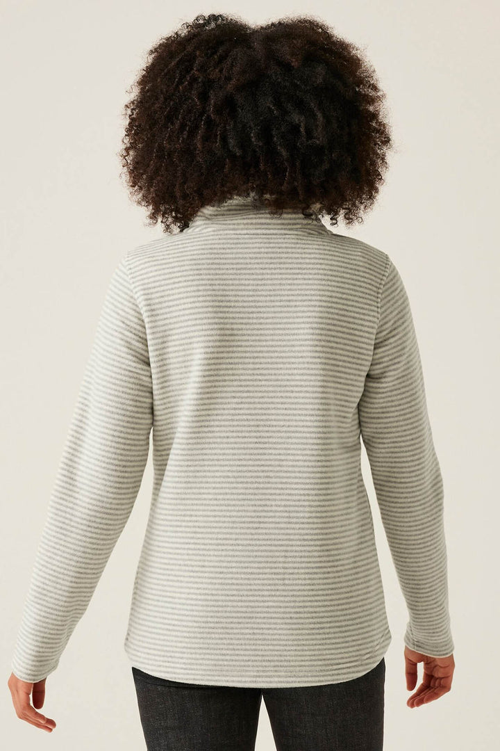 Striped Half Zip Fleece