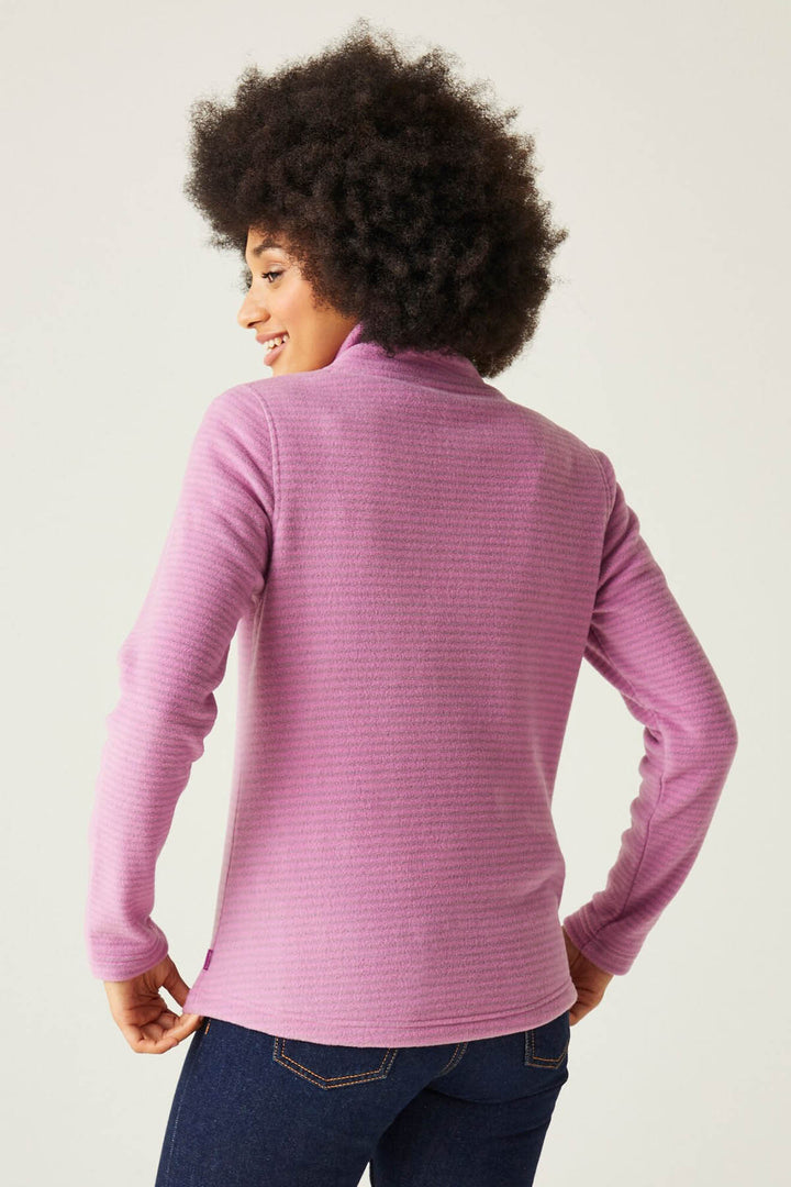 Striped Half Zip Fleece