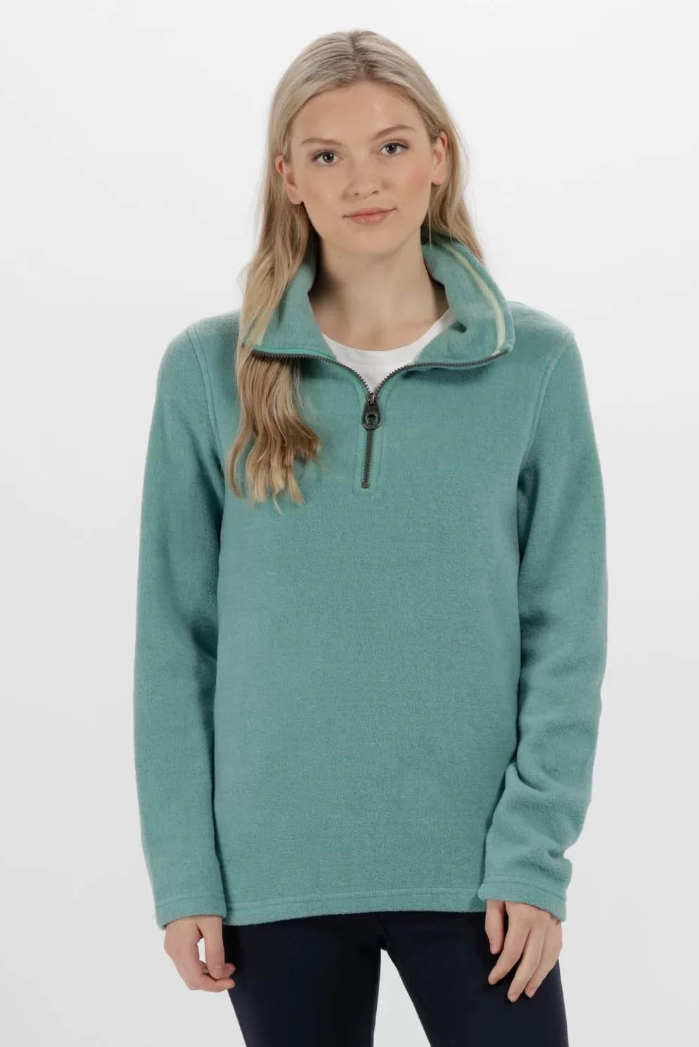 Striped Half Zip Fleece