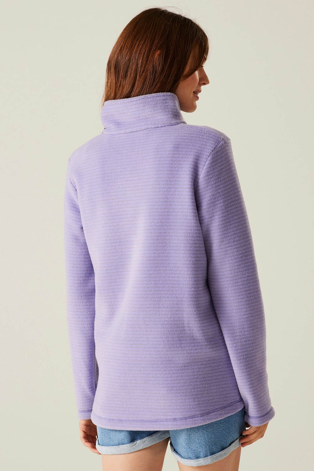 Striped Half Zip Fleece