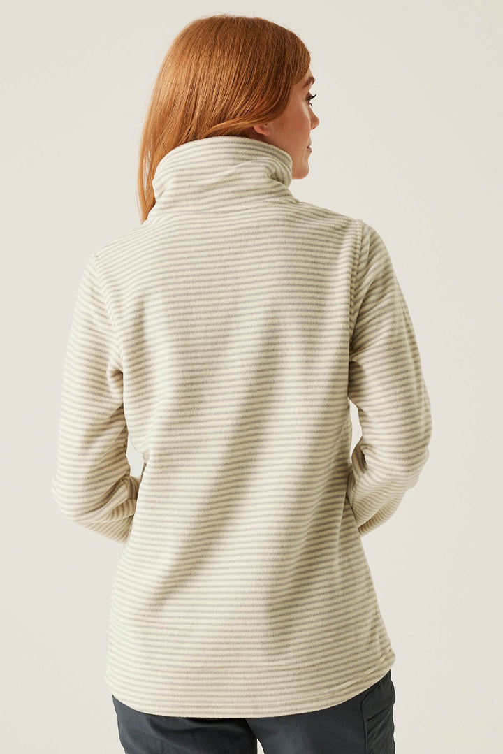 Striped Half Zip Fleece