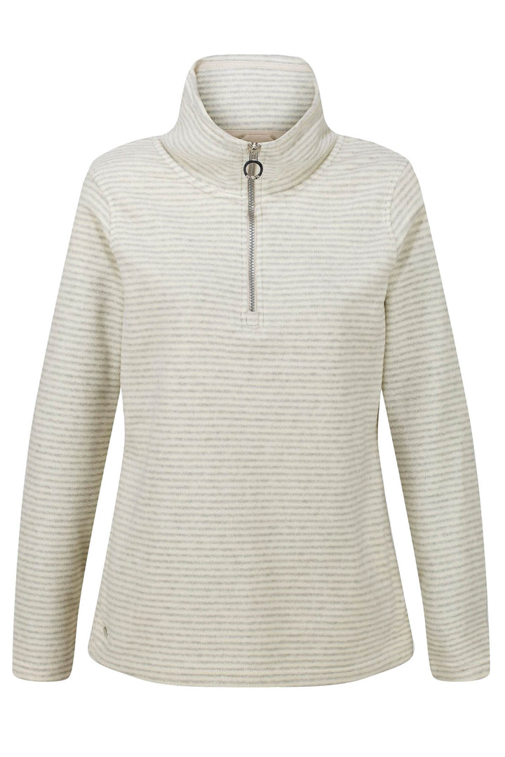 Striped Half Zip Fleece