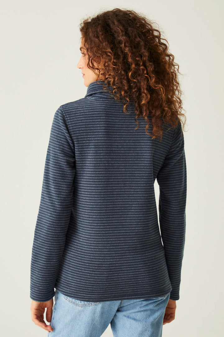 Striped Half Zip Fleece