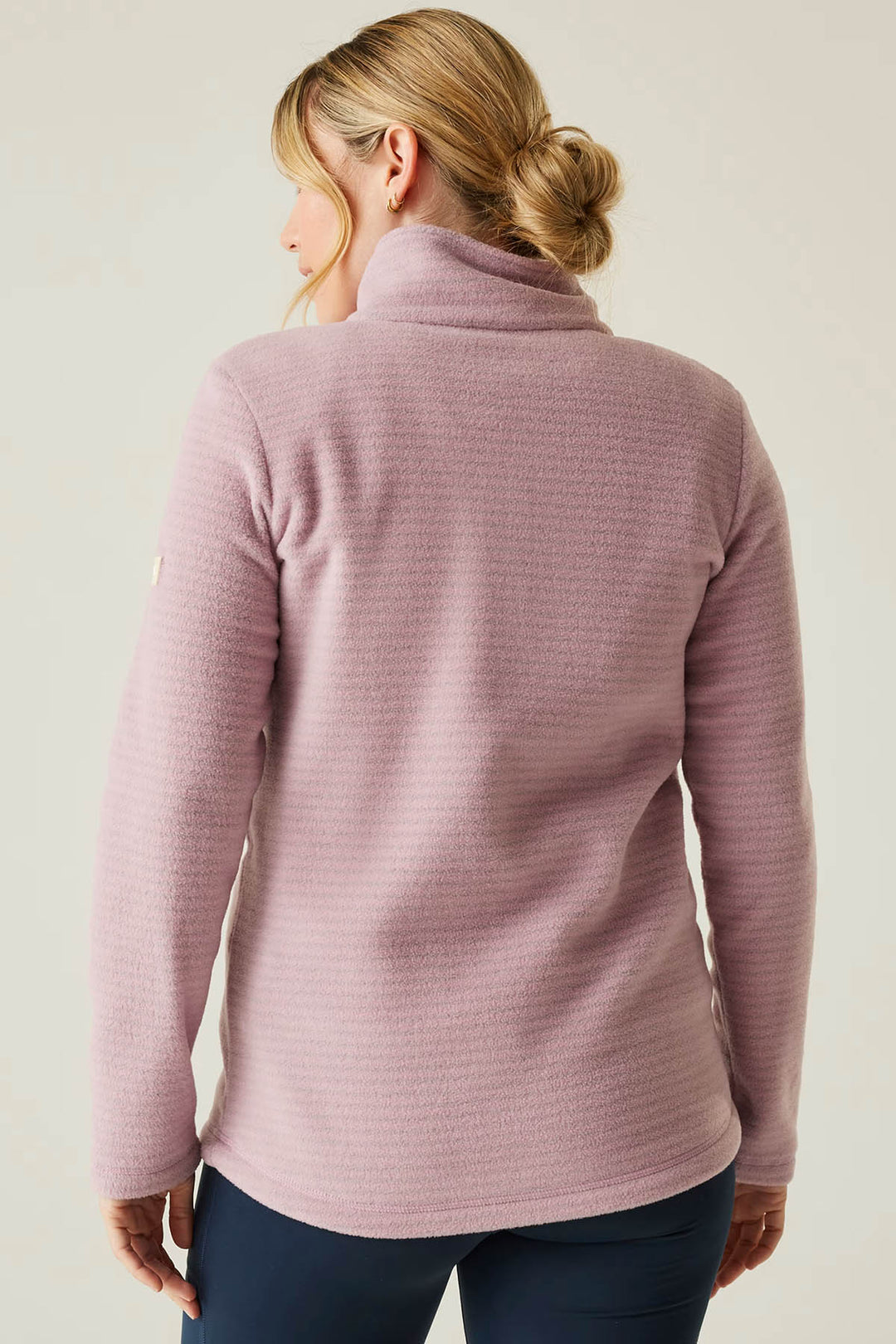 Striped Half Zip Fleece