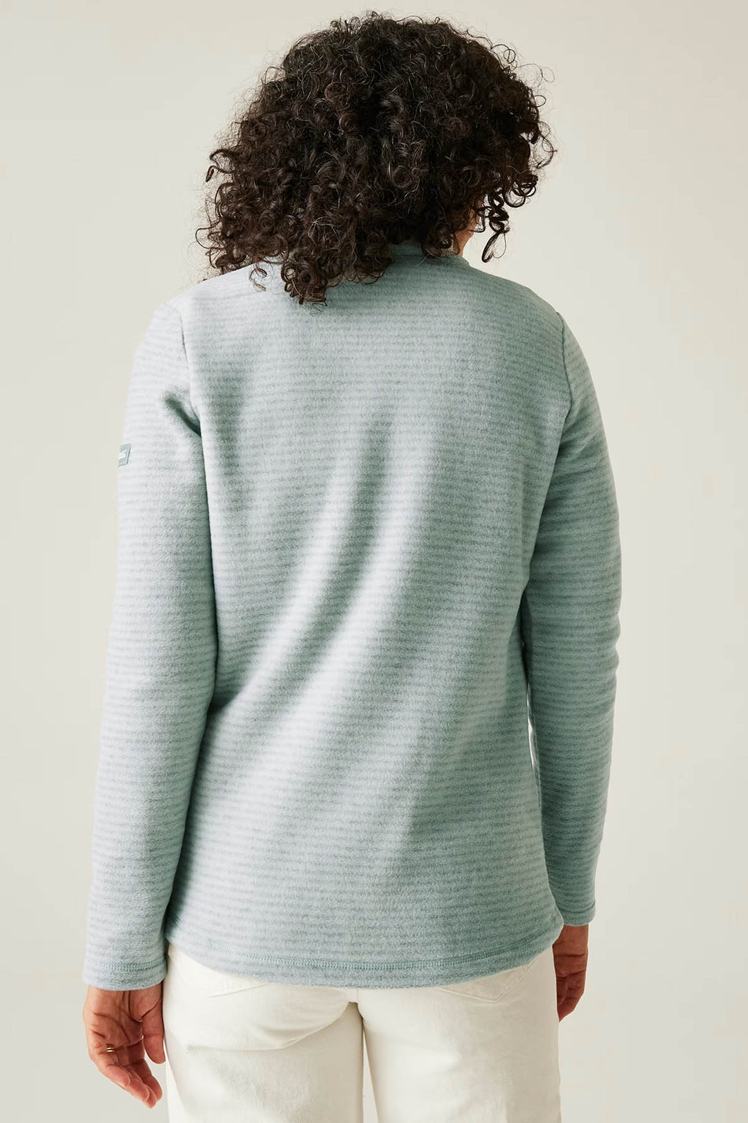 Striped Half Zip Fleece