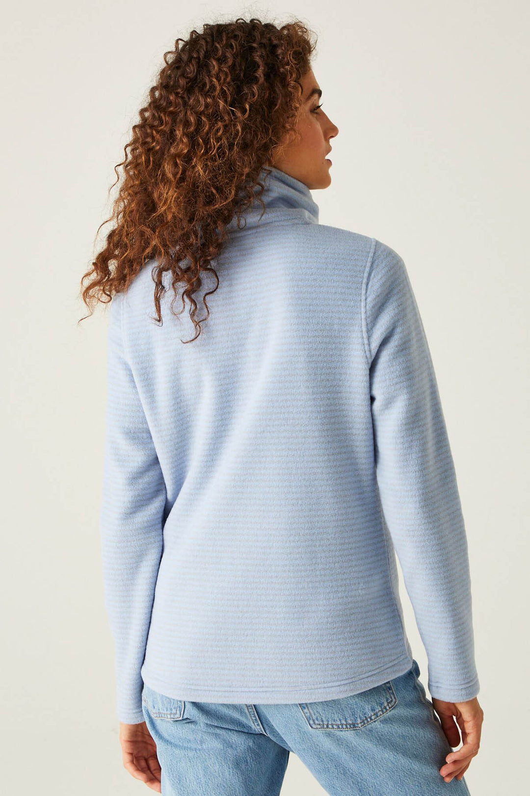 Striped Half Zip Fleece