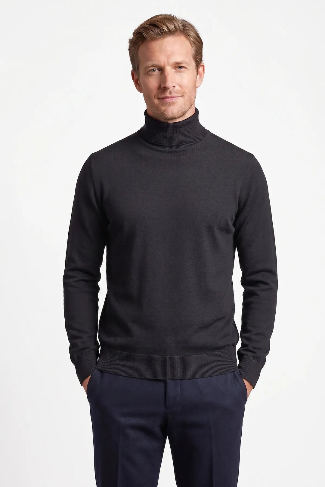 Cotton Roll Neck Jumper