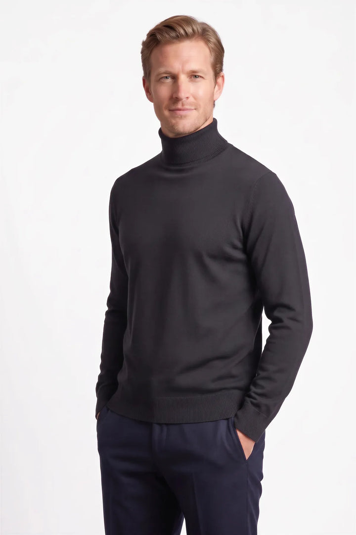 Cotton Roll Neck Jumper