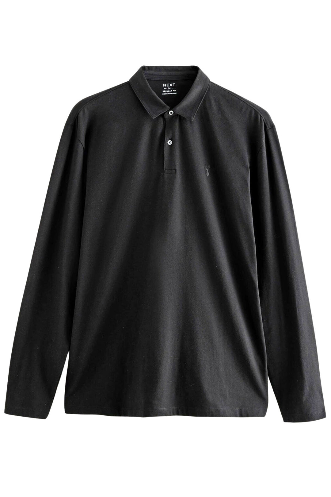 Cotton Rich Long Sleeve Polo Shirt