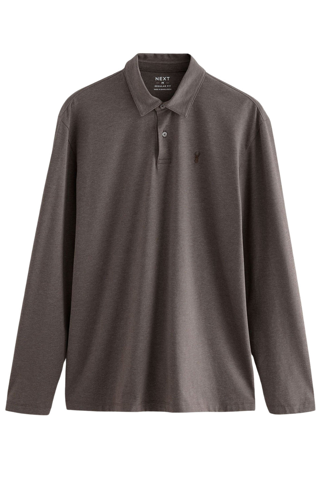 Cotton Rich Long Sleeve Polo Shirt