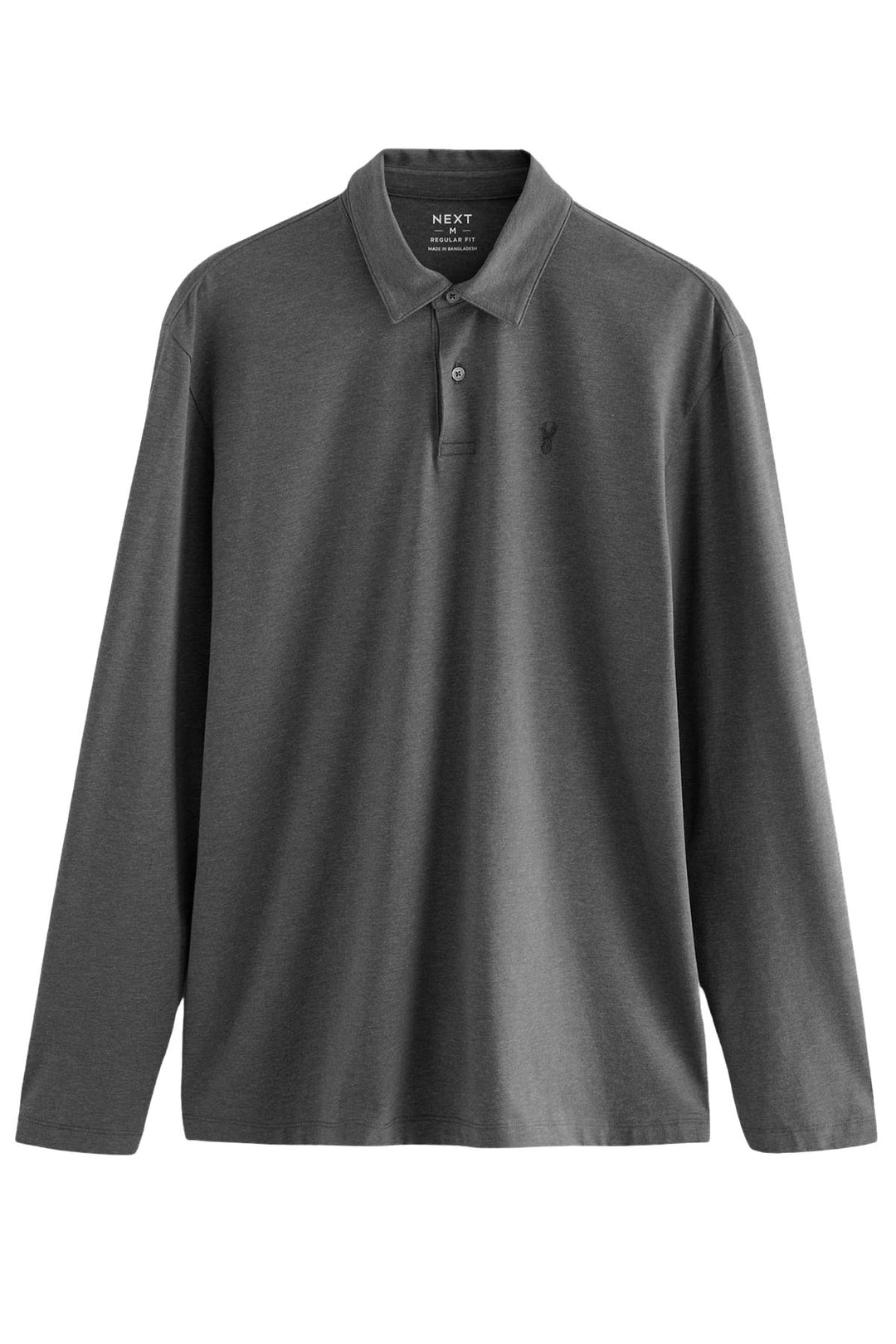 Cotton Rich Long Sleeve Polo Shirt