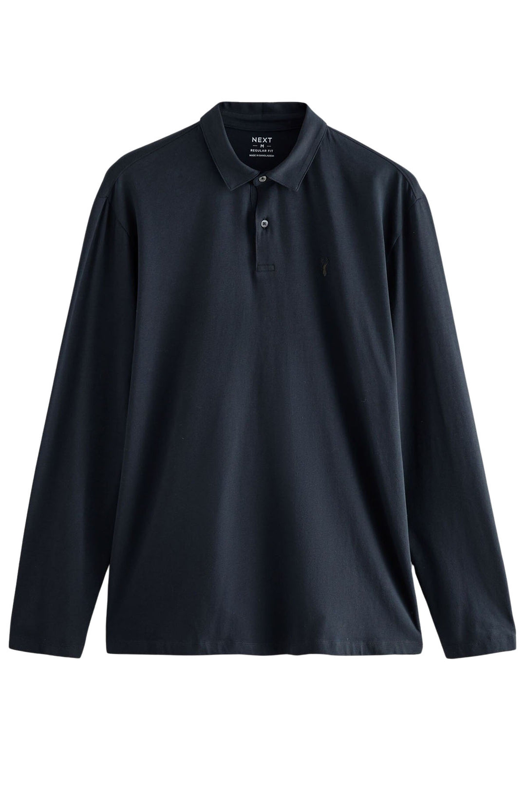Cotton Rich Long Sleeve Polo Shirt
