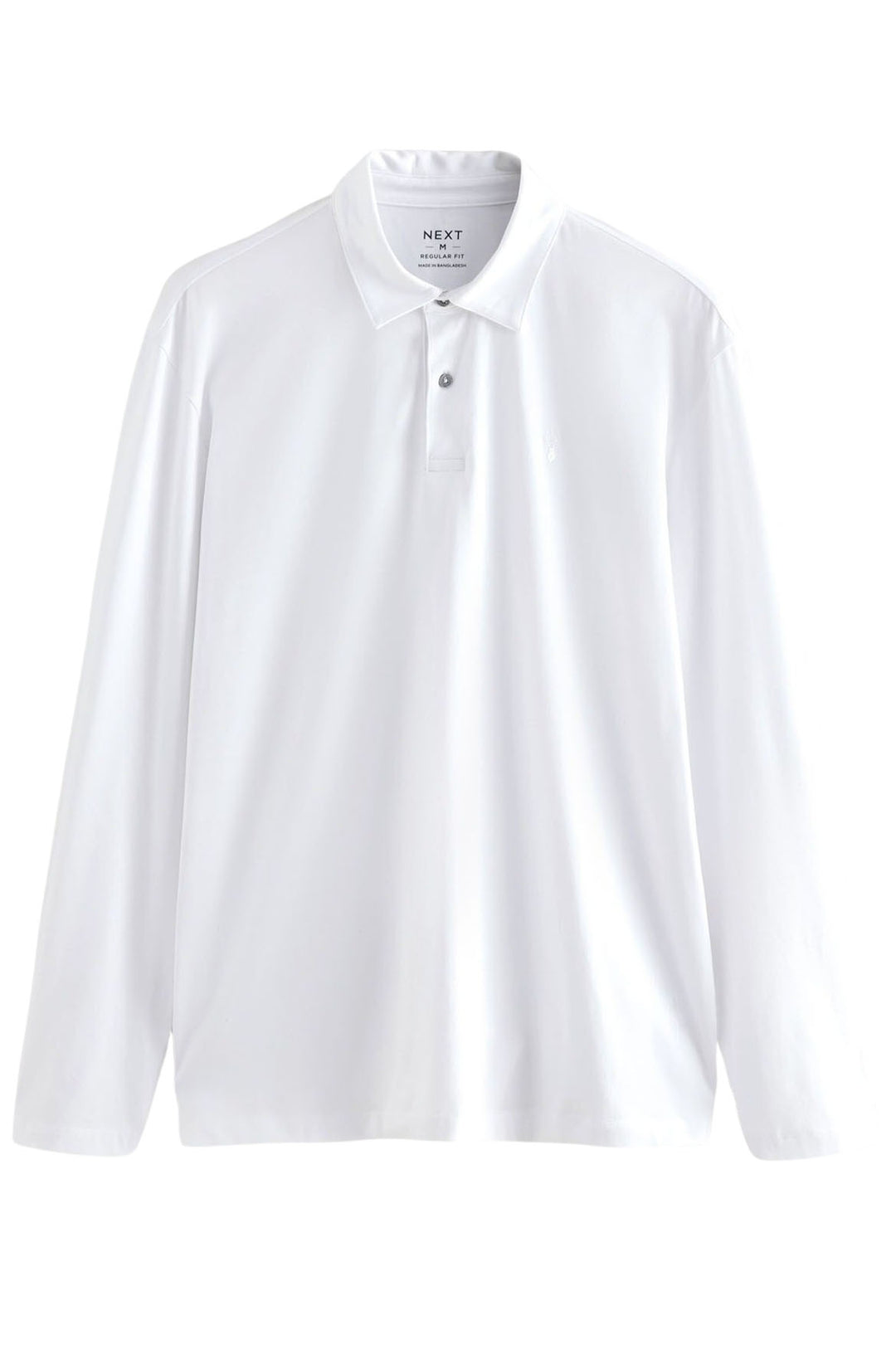 Cotton Rich Long Sleeve Polo Shirt