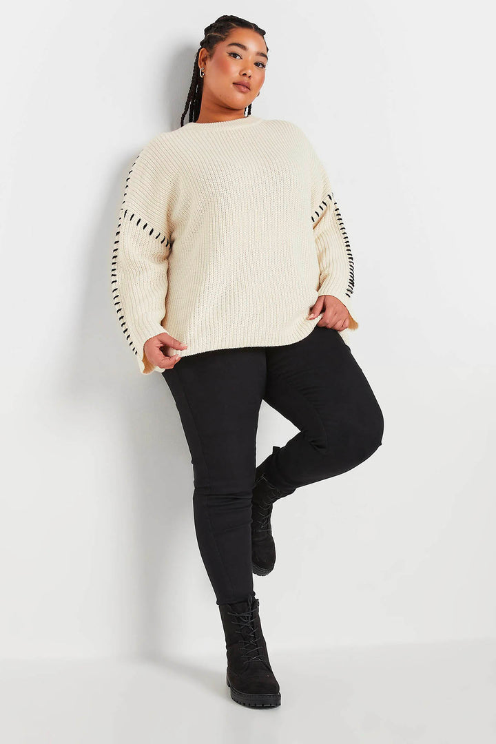 Blanket Stitch Relaxed Jumper