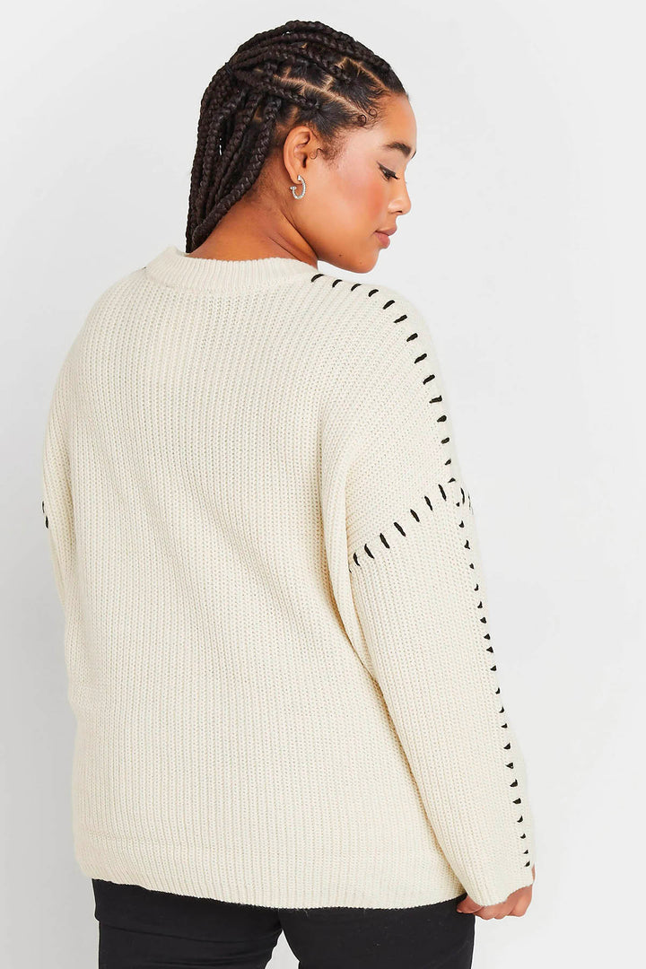 Blanket Stitch Relaxed Jumper