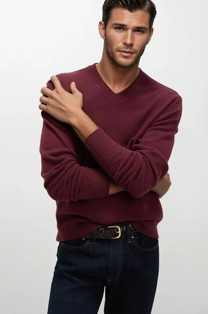 Lambswool V-Neck Jumper