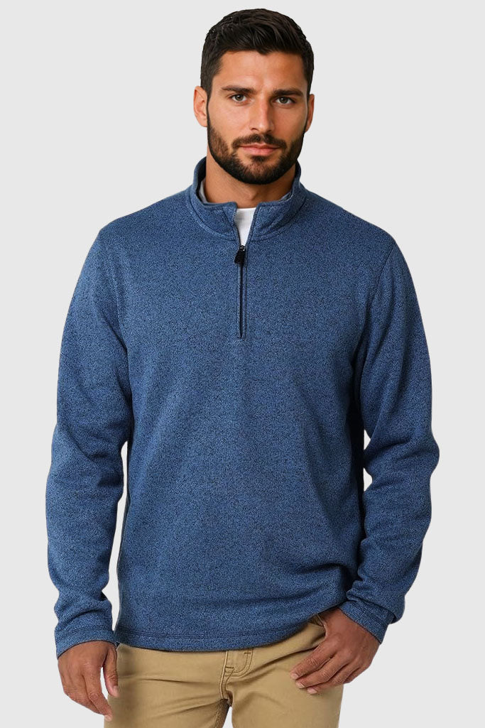 Zip Neck Fleece Sweater