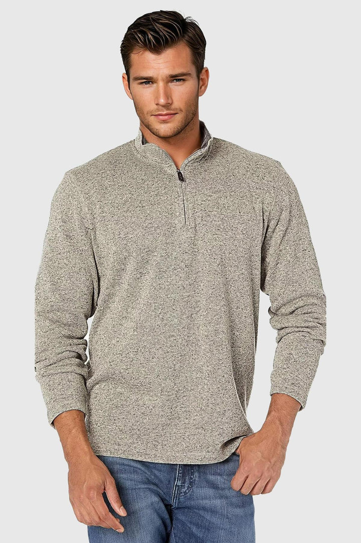 Zip Neck Fleece Sweater