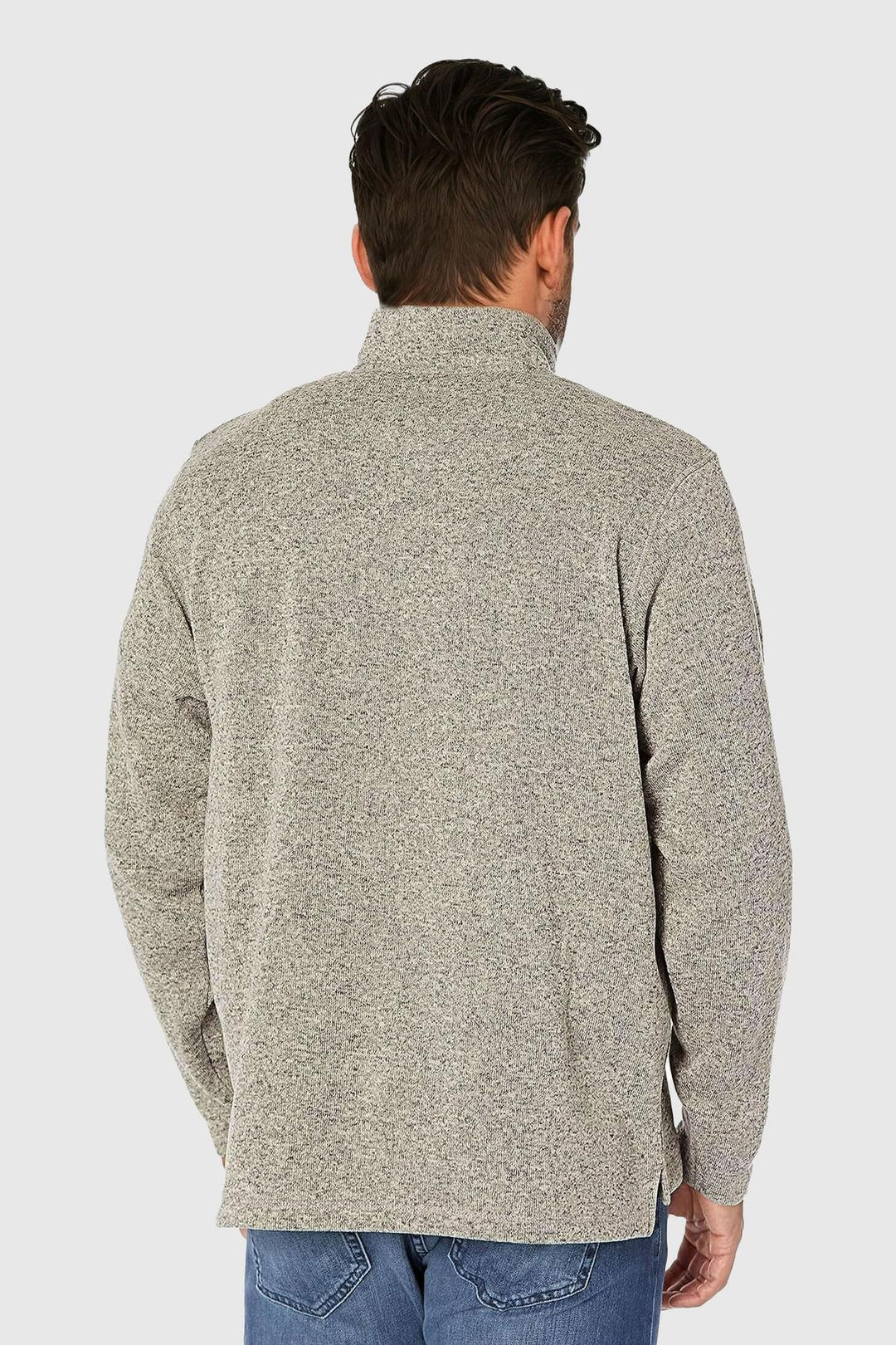 Zip Neck Fleece Sweater