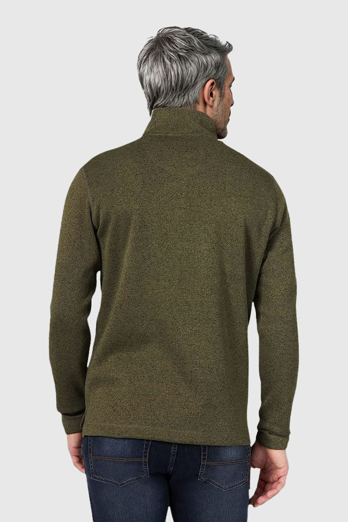 Zip Neck Fleece Sweater