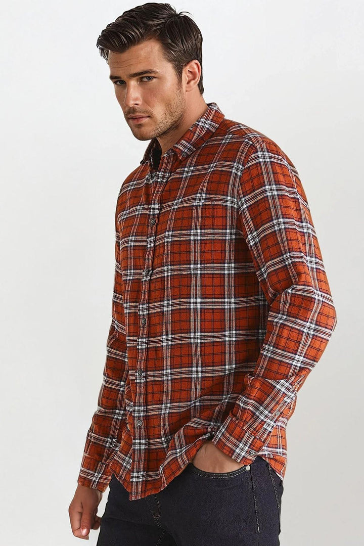 Brushed Cotton Check Shirt