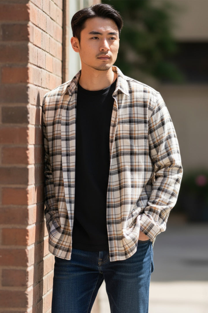 Brushed Cotton Check Shirt