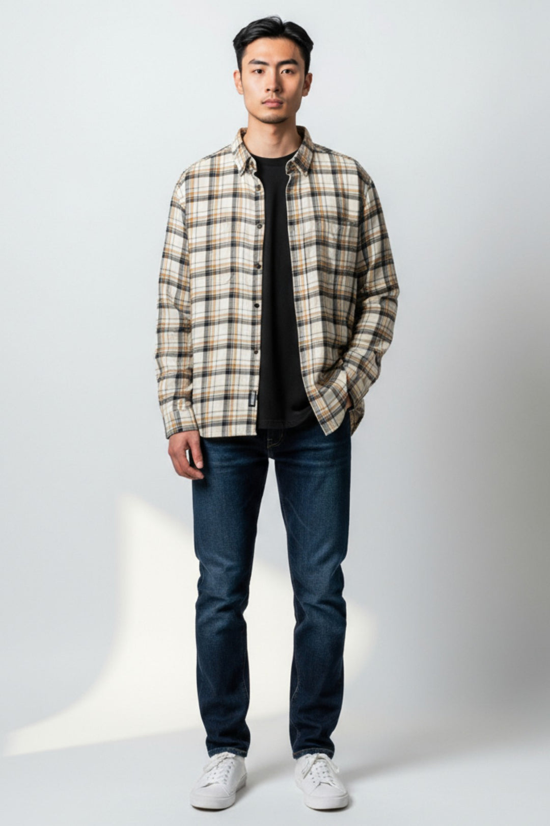 Brushed Cotton Check Shirt