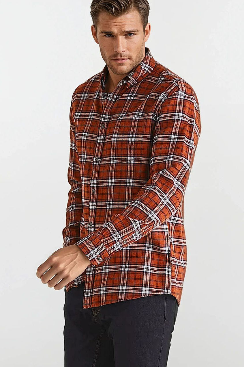 Brushed Cotton Check Shirt