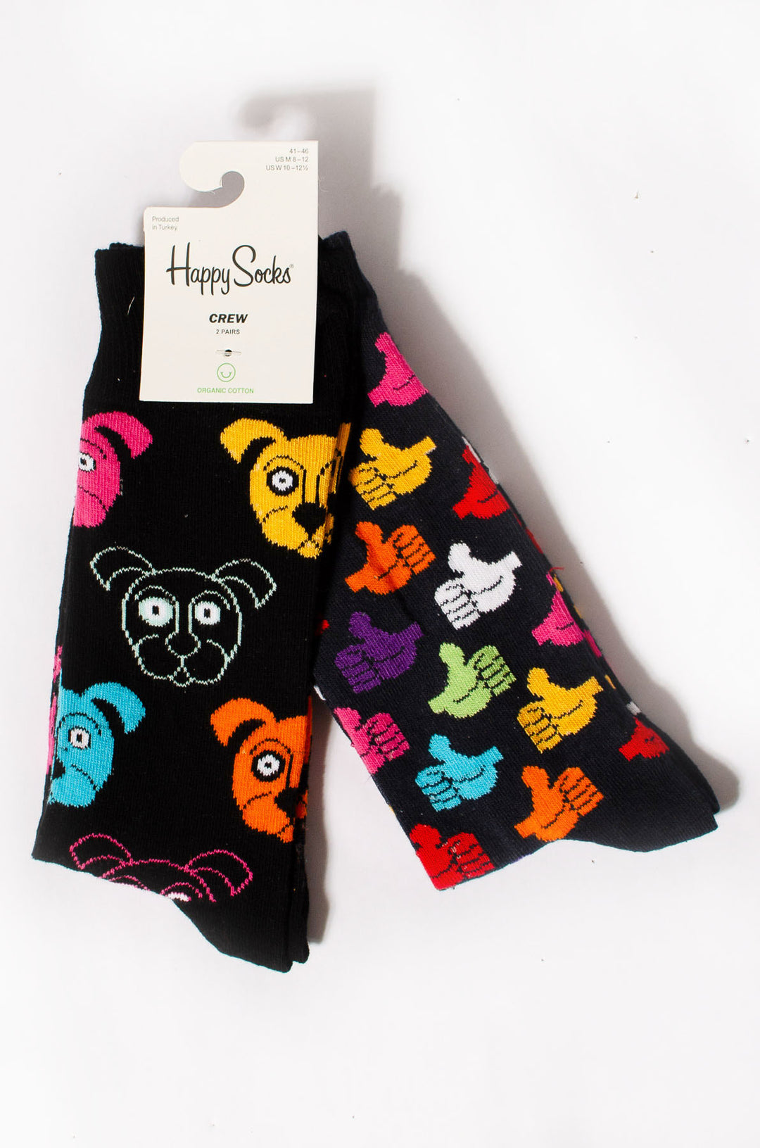 Mens Cotton Happy Socks - 2 pack