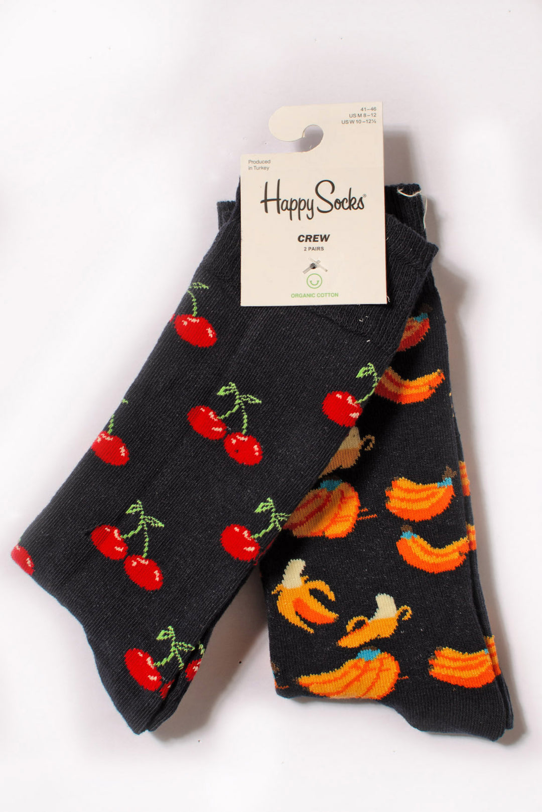 Mens Cotton Happy Socks - 2 pack