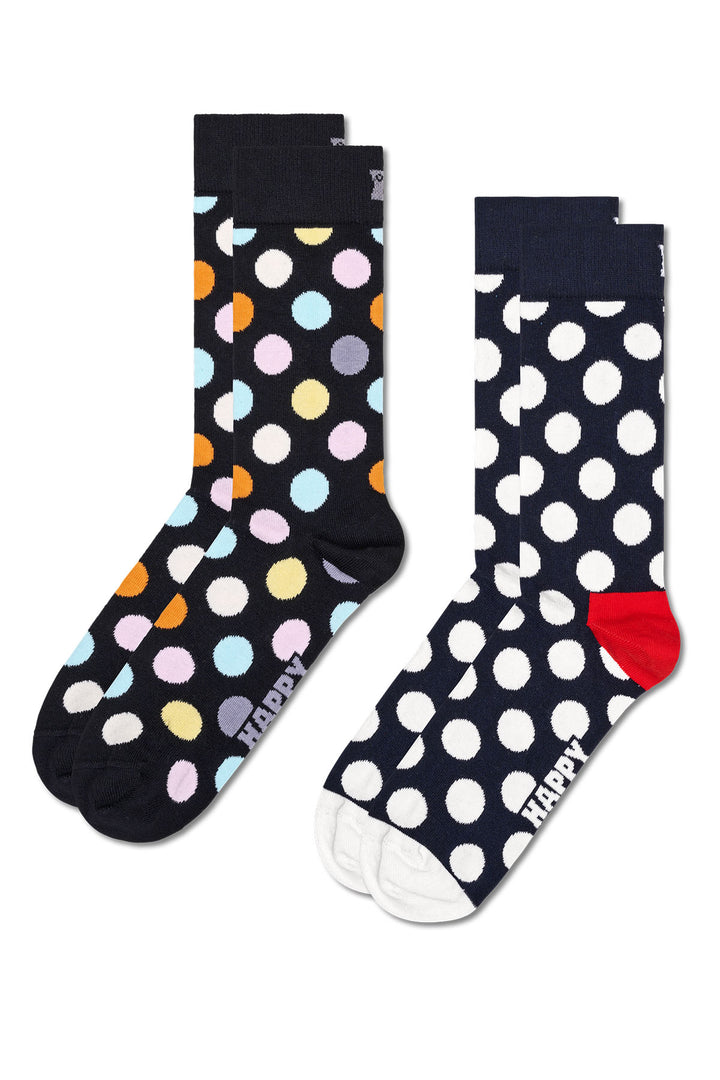 Mens Cotton Happy Socks - 2 pack