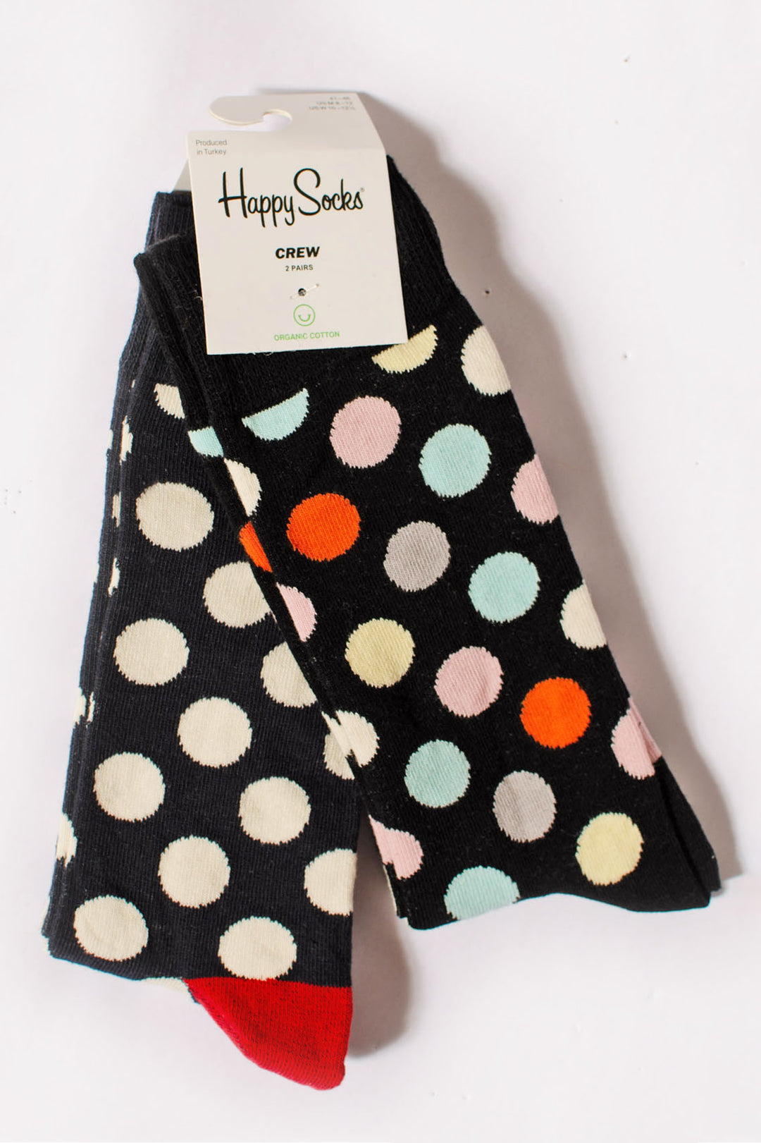 Mens Cotton Happy Socks - 2 pack