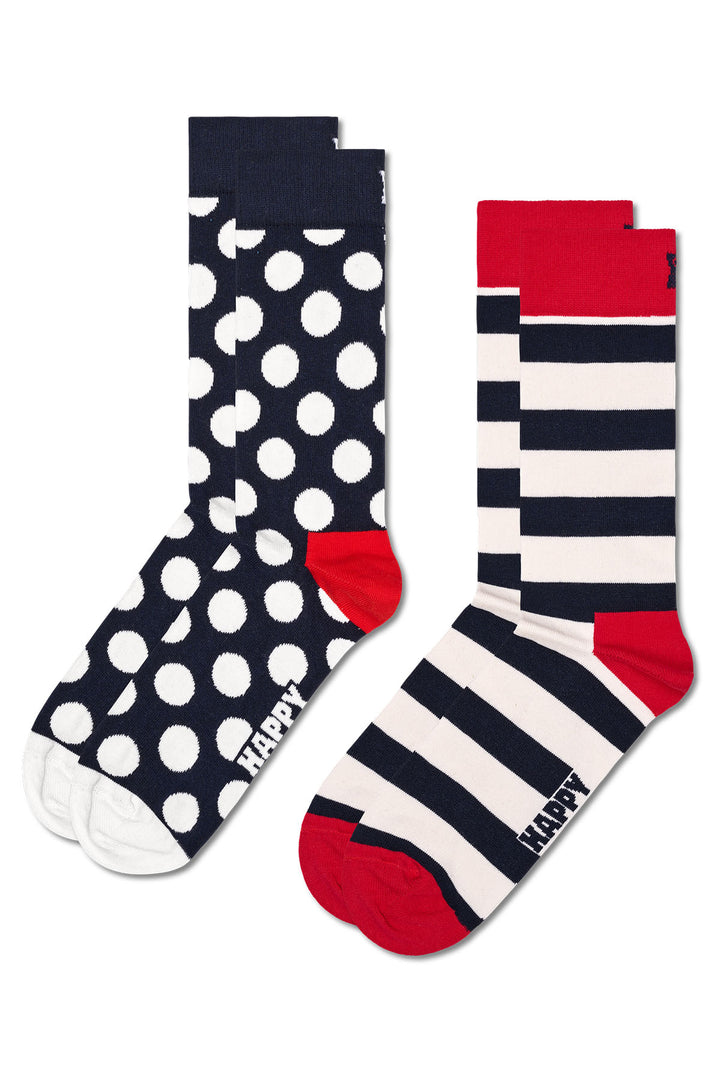 Mens Cotton Happy Socks - 2 pack