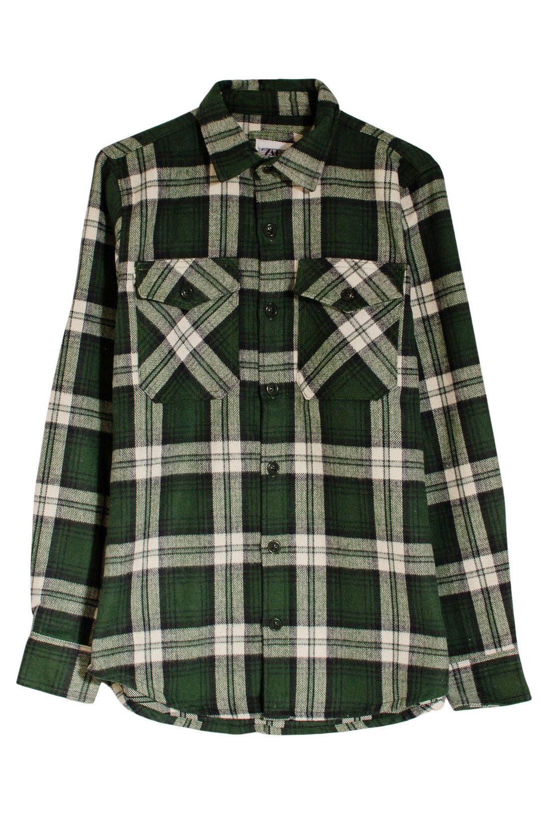 Check Flannel Shirt with Patch Pockets