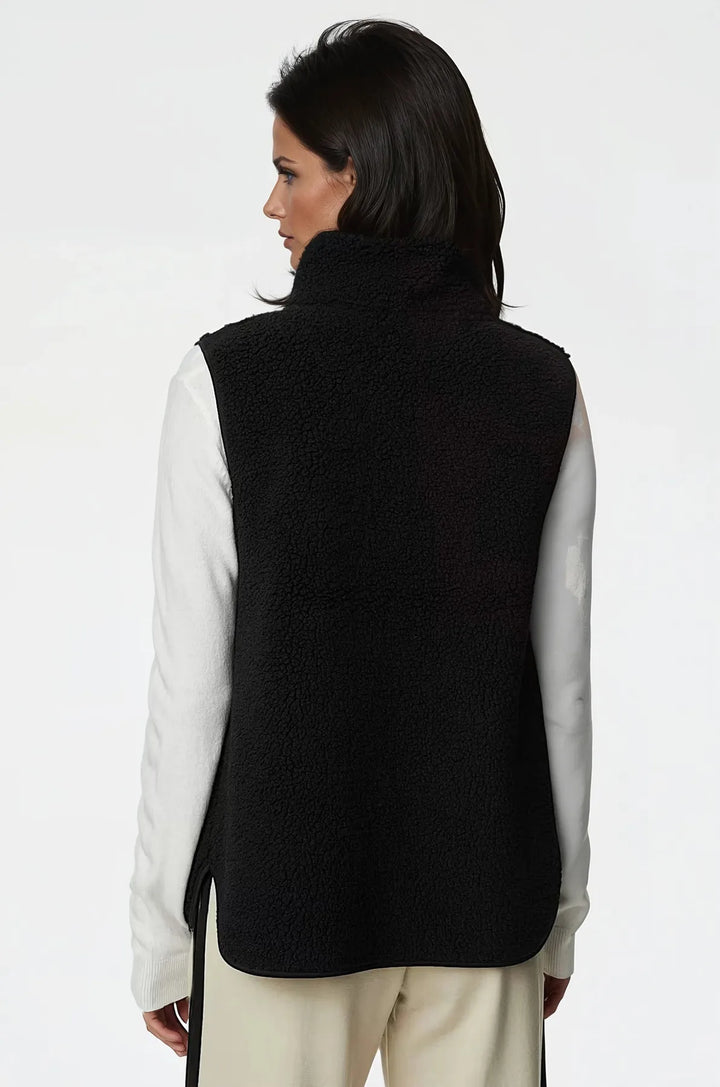 Borg Fleece Funnel Neck Gilet